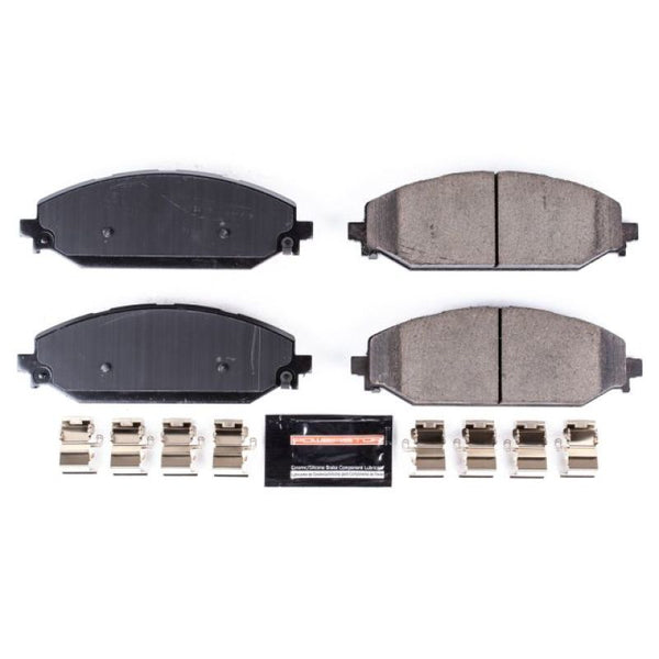 Power Stop 2019 Ram 1500 Front Z23 Evolution Sport Brake Pads w/Hardware - Bull Strap