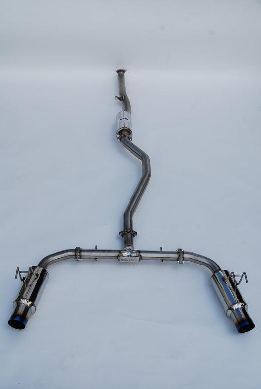 Invidia 2022+ Honda Civic Si (1.5T) 70mm N1 Cat Back Exhaust - Burnt TI Tips - Bull Strap