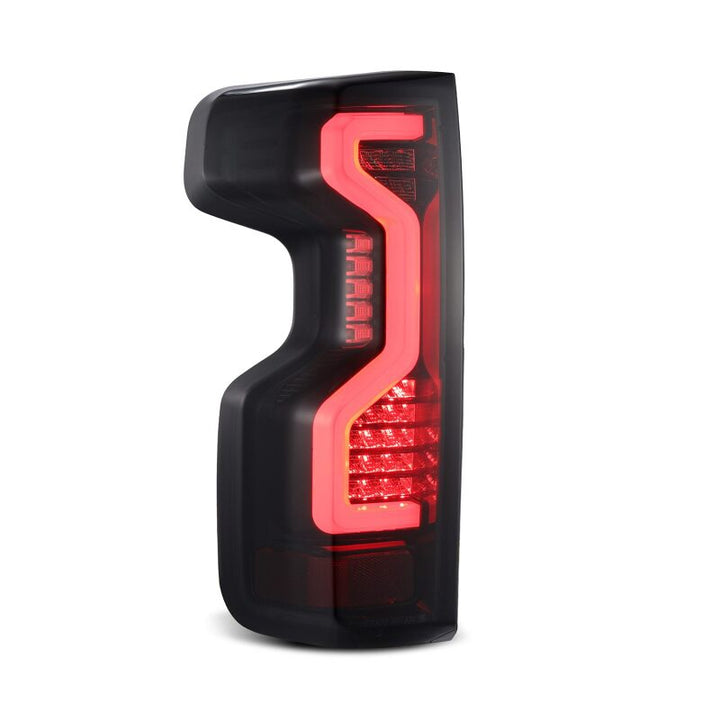 AlphaRex 19-23 Chevrolet Silverado 1500/2500HD/3500HD PRO-Series LED Tail Lights Jet Black - Bull Strap