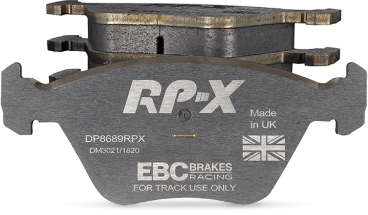 EBC Racing 2015+ Ford Mustang (6th Gen) 2.3L Turbo (GT Performance Package) RP-X Front Brake Pads - Bull Strap