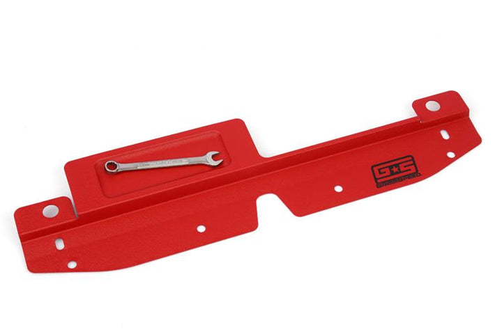 GrimmSpeed 08+ Subaru Impreza/WRX/STI Radiator Shroud w/Tool Tray - Red - Bull Strap