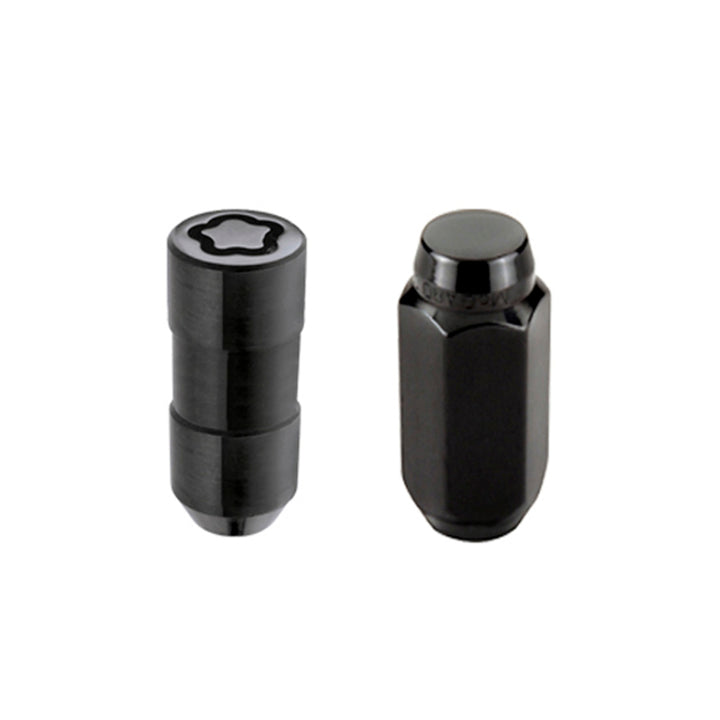 McGard 6 Lug Hex Install Kit w/Locks (Cone Seat Nut) M14X1.5 / 22mm Hex / 1.945in. Length - Black - Bull Strap