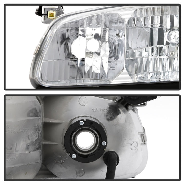 xTune 00-01 Toyota Camry 4pc OEM Style Headlights w/Corner Lights - Chrome (HD-JH-TCAM00-SET-C) - Bull Strap