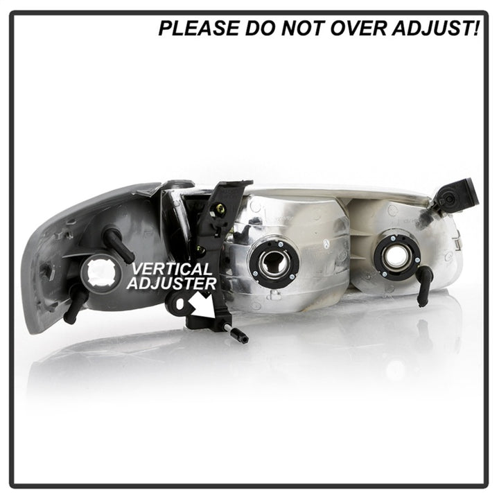 xTune 00-01 Toyota Camry 4pc OEM Style Headlights w/Corner Lights - Chrome (HD-JH-TCAM00-SET-C) - Bull Strap