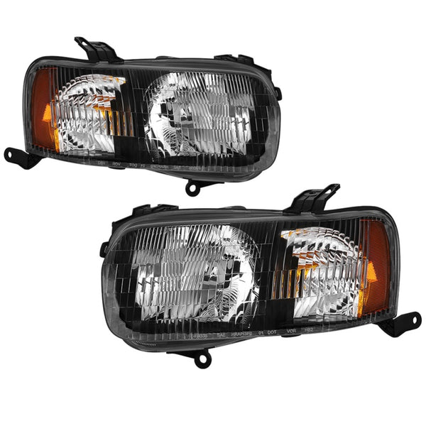 xTune 01-04 Ford Escape OEM Style Headlights - Black (HD-JH-FESCA01-AM-BK) - Bull Strap