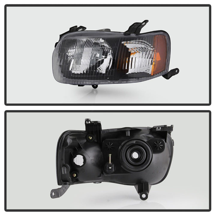 xTune 01-04 Ford Escape OEM Style Headlights - Black (HD-JH-FESCA01-AM-BK) - Bull Strap