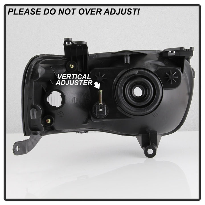 xTune 01-04 Ford Escape OEM Style Headlights - Black (HD-JH-FESCA01-AM-BK) - Bull Strap