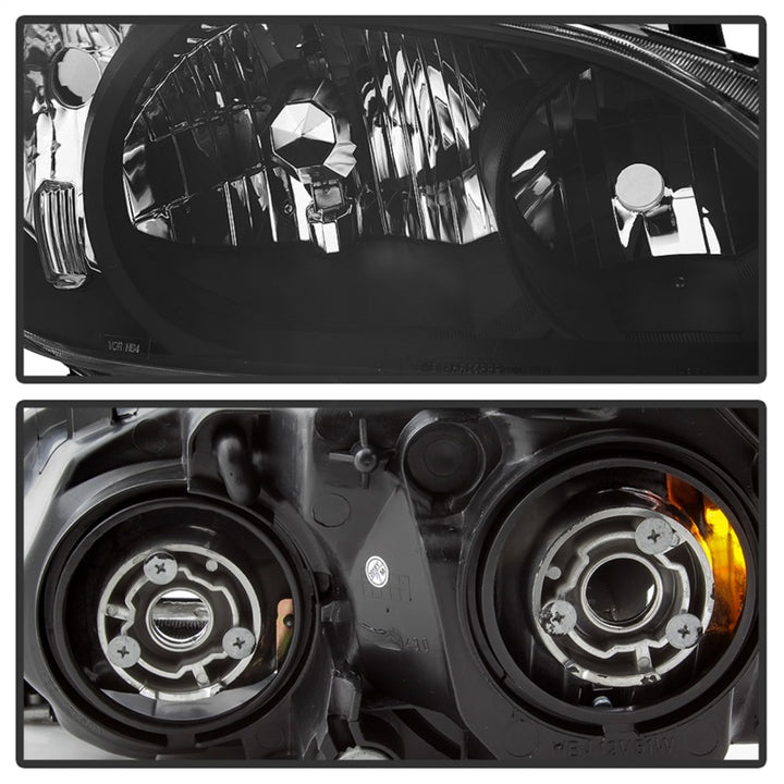 xTune 04-05 Honda Civic (Excl Hatchback/Si) OEM Style Headlights - Black (HD-JH-HC04-4D-AM-BK) - Bull Strap