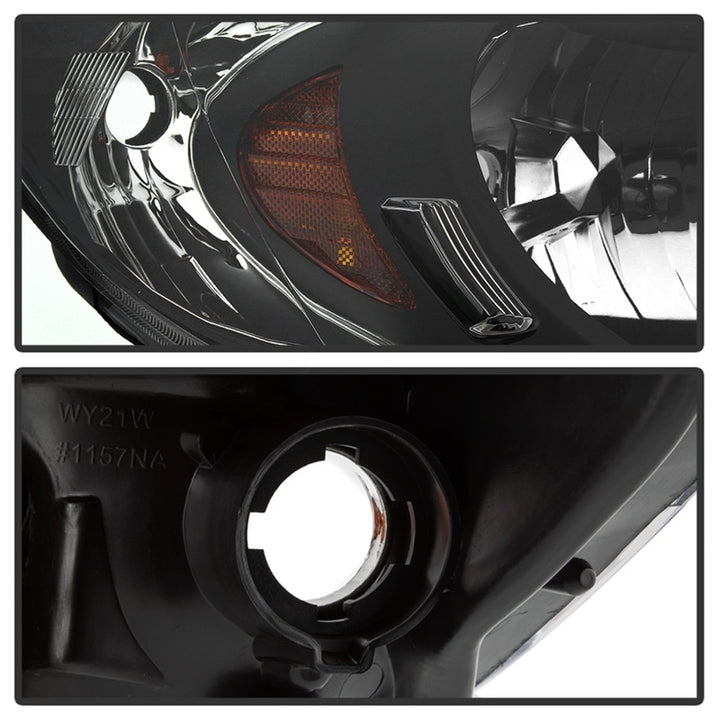 xTune 04-05 Honda Civic (Excl Hatchback/Si) OEM Style Headlights - Black (HD-JH-HC04-4D-AM-BK) - Bull Strap