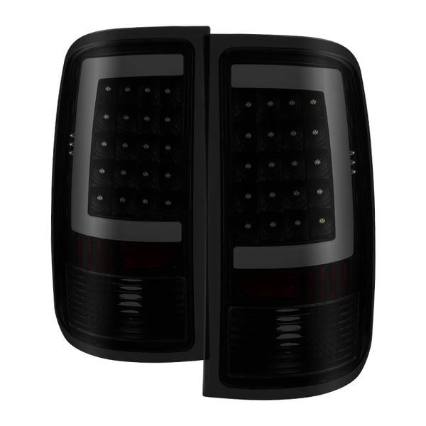 xTune 07-13 GMC Sierra 1500 LED Tail Lights - Black Smoke (ALT-ON-GS07-G2-LED-BSM) - Bull Strap