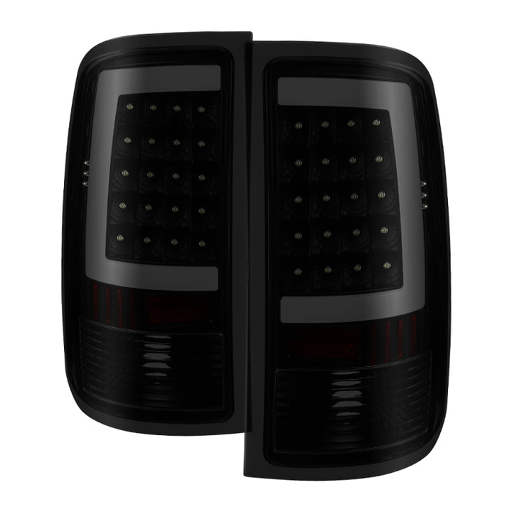 xTune 07-13 GMC Sierra 1500 LED Tail Lights - Black Smoke (ALT-ON-GS07-G2-LED-BSM) - Bull Strap