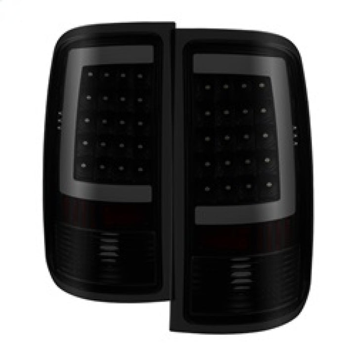 xTune 07-13 GMC Sierra 1500 LED Tail Lights - Black Smoke (ALT-ON-GS07-G2-LED-BSM) - Bull Strap