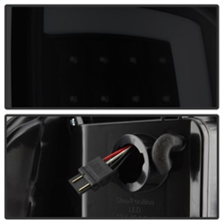 xTune 07-13 GMC Sierra 1500 LED Tail Lights - Black Smoke (ALT-ON-GS07-G2-LED-BSM) - Bull Strap