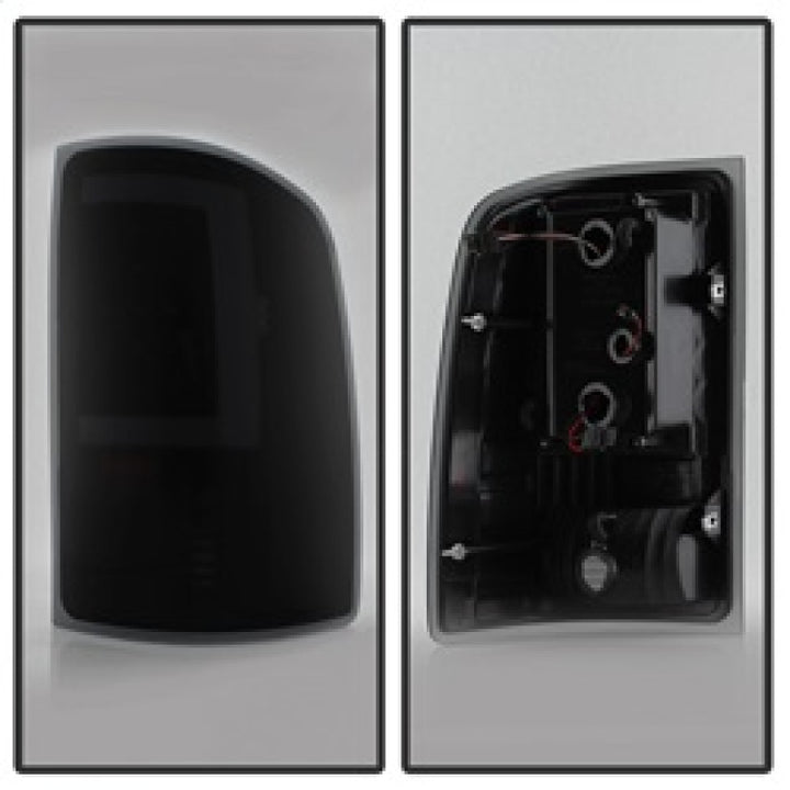 xTune 07-13 GMC Sierra 1500 LED Tail Lights - Black Smoke (ALT-ON-GS07-G2-LED-BSM) - Bull Strap