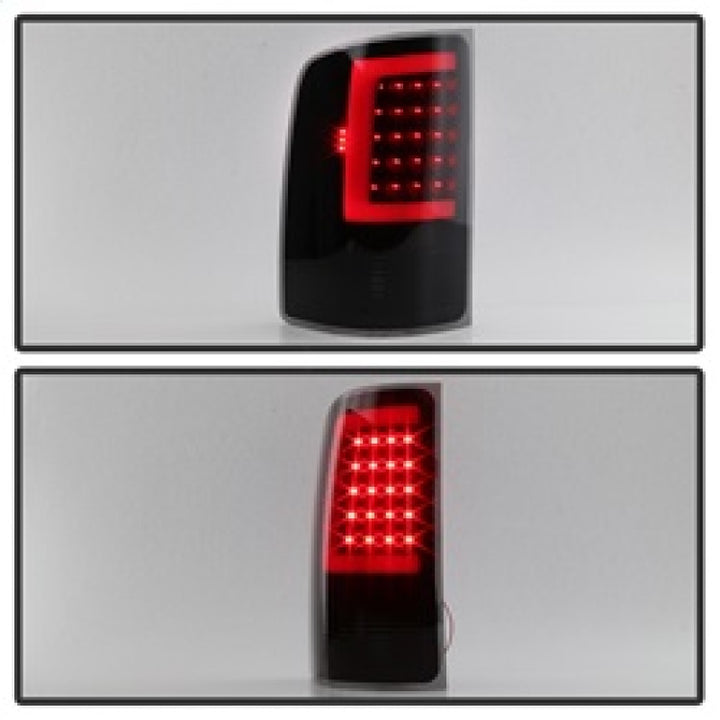 xTune 07-13 GMC Sierra 1500 LED Tail Lights - Black Smoke (ALT-ON-GS07-G2-LED-BSM) - Bull Strap