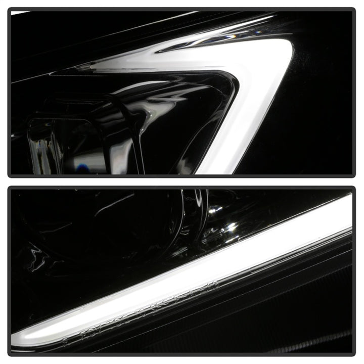 xTune 09-14 Acura TSX Projector Headlights - Light Bar DRL - Chrome (PRO-JH-ATSX09-LB-C) - Bull Strap