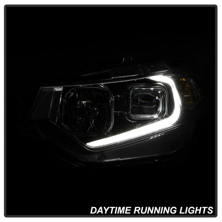 xTune 09-14 Acura TSX Projector Headlights - Light Bar DRL - Chrome (PRO-JH-ATSX09-LB-C) - Bull Strap
