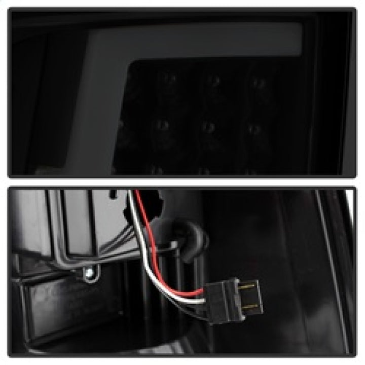 xTune 09-18 Dodge Ram 1500 LED Tail Lights - Black Smoke (ALT-ON-DR09-LBLED-BSM) - Bull Strap