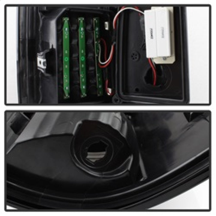 xTune 09-18 Dodge Ram 1500 LED Tail Lights - Black Smoke (ALT-ON-DR09-LBLED-BSM) - Bull Strap