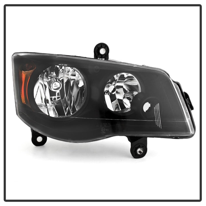 xTune 11-17 Dodge Grand Caravan OEM Style Headlights - Black (HD-JH-CHRTC08-AM-BK) - Bull Strap