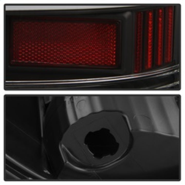 xTune 13-18 Dodge Ram 1500 LED Tail Lights - Black (ALT-ON-DRAM13V2-LBLED-BK) - Bull Strap