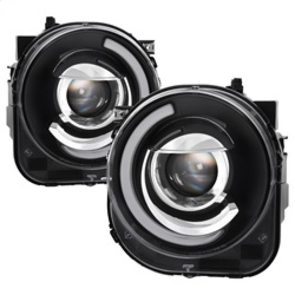 xTune 15-17 Jeep Renegade Light Bar DRL Projector Headlights -Black (PRO-JH-JREN-LBDRL-BK) - Bull Strap