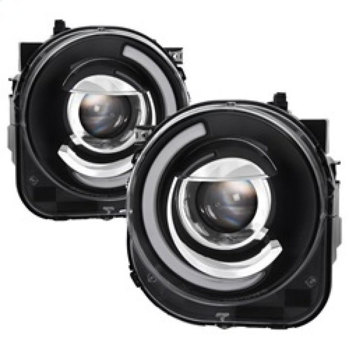 xTune 15-17 Jeep Renegade Light Bar DRL Projector Headlights -Black (PRO-JH-JREN-LBDRL-BK) - Bull Strap