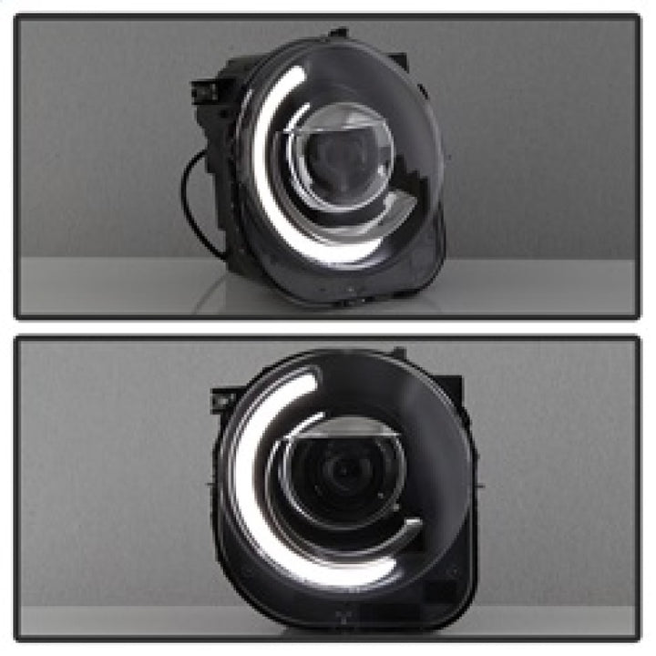 xTune 15-17 Jeep Renegade Light Bar DRL Projector Headlights -Black (PRO-JH-JREN-LBDRL-BK) - Bull Strap