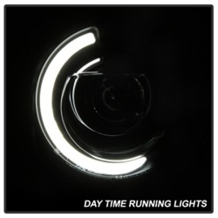 xTune 15-17 Jeep Renegade Light Bar DRL Projector Headlights -Black (PRO-JH-JREN-LBDRL-BK) - Bull Strap