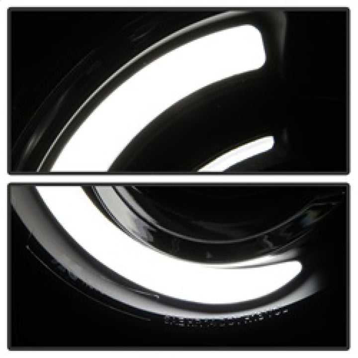 xTune 15-17 Jeep Renegade Light Bar DRL Projector Headlights -Black (PRO-JH-JREN-LBDRL-BK) - Bull Strap