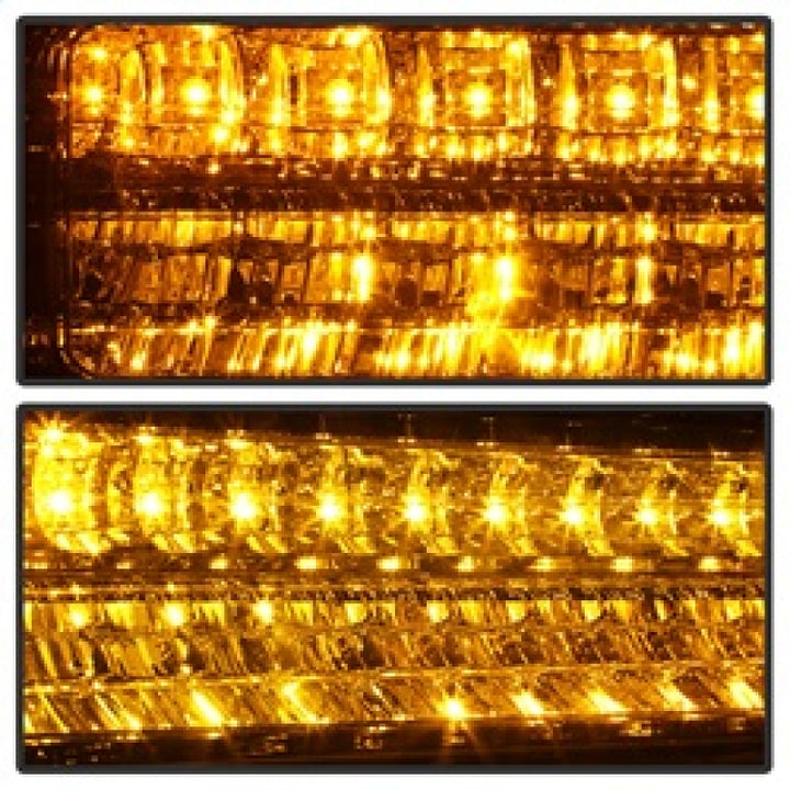 xTune 92-94 Blazer Full Size Corner/LED Bumper Headlights Chrome HD-JH-CCK88-LED-AM-C-SET - Bull Strap