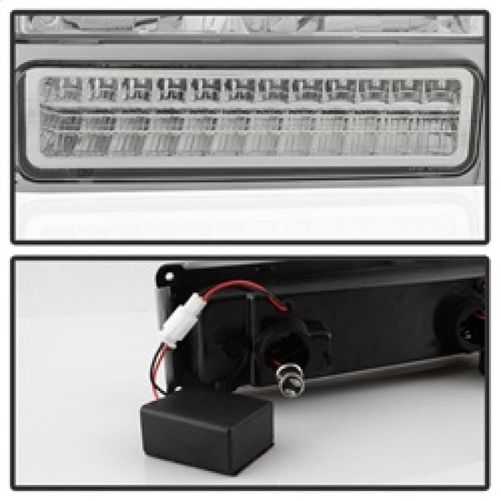 xTune 92-94 Blazer Full Size Corner/LED Bumper Headlights Chrome HD-JH-CCK88-LED-AM-C-SET - Bull Strap