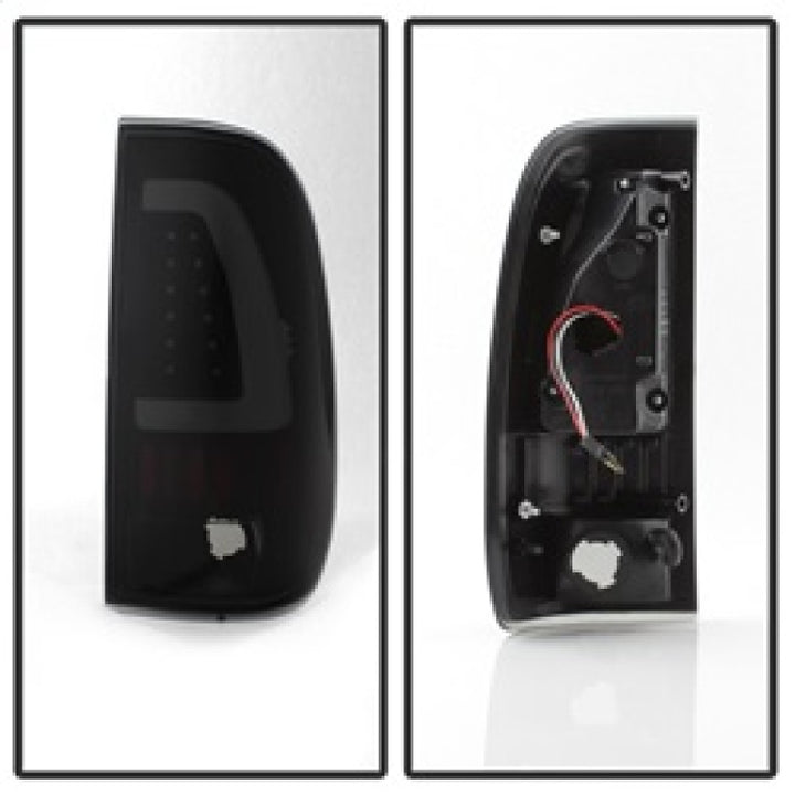 xTune 97-03 Ford F-150 Light Bar LED Tail Lights - Black Smoke (ALT-ON-FF15097-LBLED-BSM) - Bull Strap