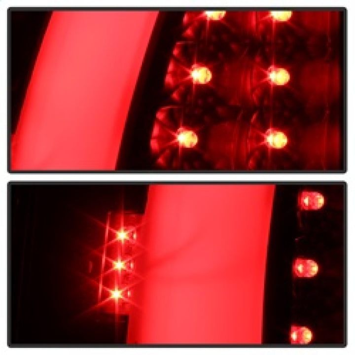 xTune 97-03 Ford F-150 Light Bar LED Tail Lights - Black Smoke (ALT-ON-FF15097-LBLED-BSM) - Bull Strap
