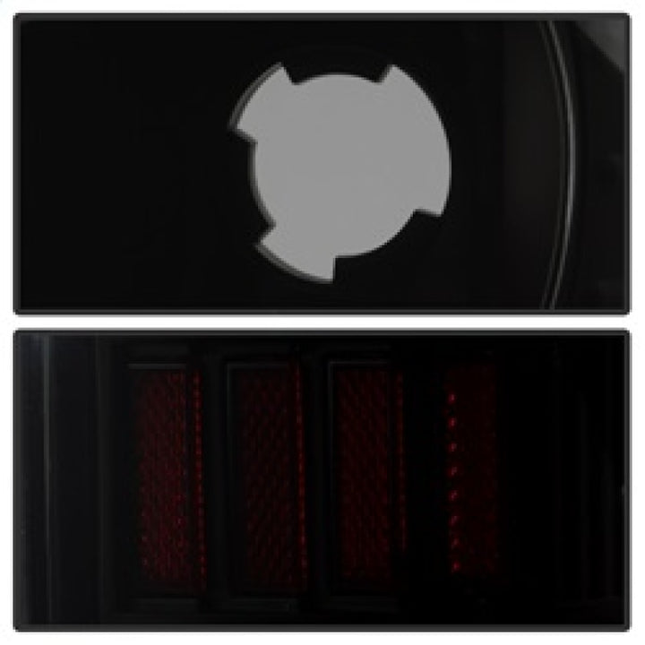 xTune 97-03 Ford F-150 Light Bar LED Tail Lights - Black Smoke (ALT-ON-FF15097-LBLED-BSM) - Bull Strap