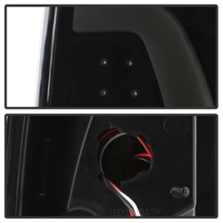 xTune 97-03 Ford F-150 Light Bar LED Tail Lights - Black Smoke (ALT-ON-FF15097-LBLED-BSM) - Bull Strap