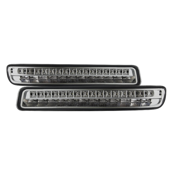xTune 99-06 GMC Sierra (Excl Denali) Full LED Bumper Lights - Chrome (CBL-GSI99-LED-C) - Bull Strap