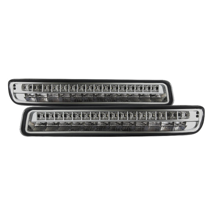 xTune 99-06 GMC Sierra (Excl Denali) Full LED Bumper Lights - Chrome (CBL-GSI99-LED-C) - Bull Strap