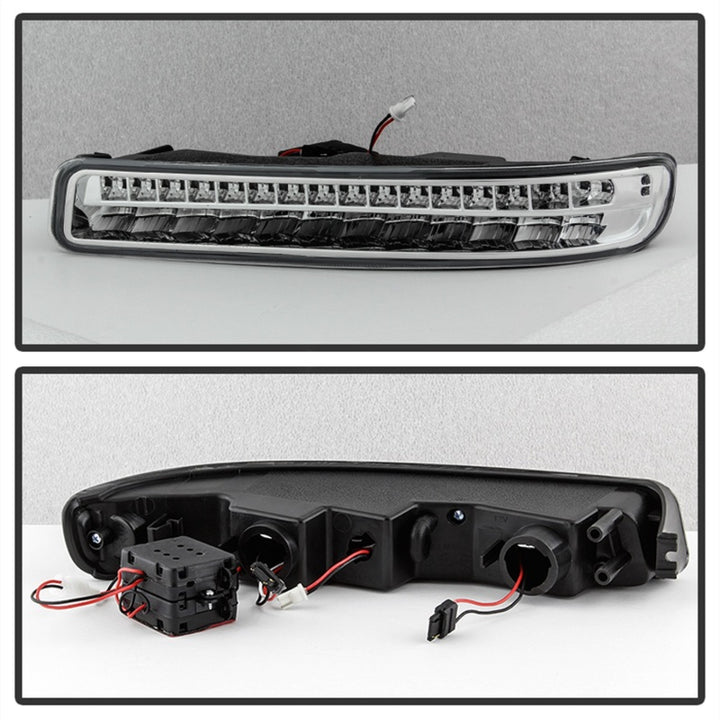 xTune 99-06 GMC Sierra (Excl Denali) Full LED Bumper Lights - Chrome (CBL-GSI99-LED-C) - Bull Strap