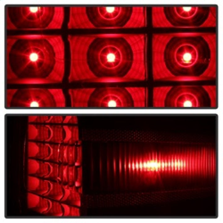 xTune Chevy 1500 14-16 / Silverado 2500HD/3500HD LED Tail Lights - Black Smoked ALT-JH-CS14-LED-BSM - Bull Strap