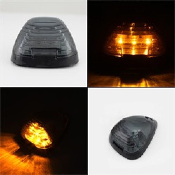 xTune Ford SuperDuty F250-F250 99-15 Amber LED Cab Roof lights - Smoke ACC-LED-FDSD99-CR-SM - Bull Strap