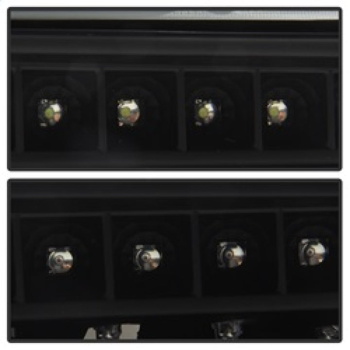 xTune GMC Sierra 99-06 /Yukon 00-06 Headlights & LED Bumper Lights - Black HD-JH-GS99-LED-SET-BK - Bull Strap