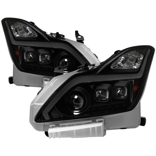xTune Infiniti G37 Coupe HID Only 08-15 Projector Headlights Black Smoked PRO -JH-IG3708-2D-LB-BSM - Bull Strap