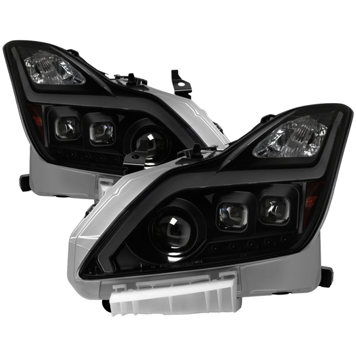 xTune Infiniti G37 Coupe HID Only 08-15 Projector Headlights Black Smoked PRO -JH-IG3708-2D-LB-BSM - Bull Strap