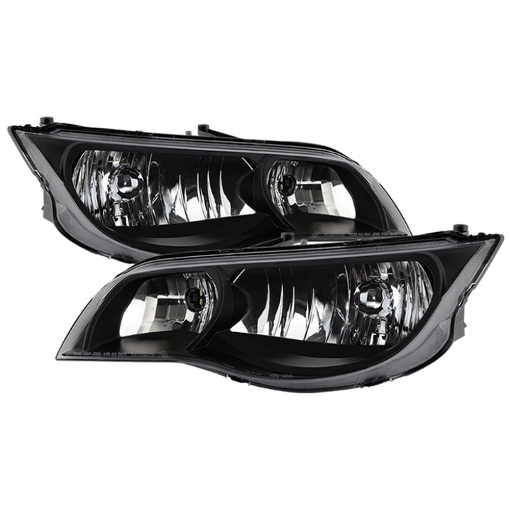 xTune Saturn ION Coupe 03-07 (Not Sedan) OEM Style Headlights - Black HD-JH-SAION-2D-BK - Bull Strap
