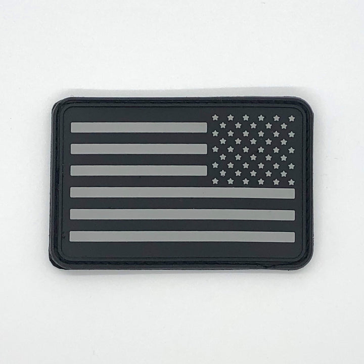 American Flag Patch PVC Rubber w/ Color Options - USA Flag Patch, Thin Blue Line Patch, Thin Red Line Patch 2" x 3" w/ Velcro/Hook backing - Bull Strap