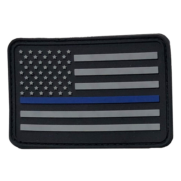 American Flag Patches, Choose Style, PVC Rubber, 2