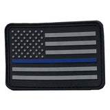 American Flag Patches, Choose Style, PVC Rubber, 2" x 3" w/ Velcro/Hook backing - Bull Strap