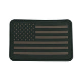 American Flag Patches, Choose Style, PVC Rubber, 2" x 3" w/ Velcro/Hook backing - Bull Strap