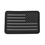 American Flag Patches, Choose Style, PVC Rubber, 2" x 3" w/ Velcro/Hook backing - Bull Strap
